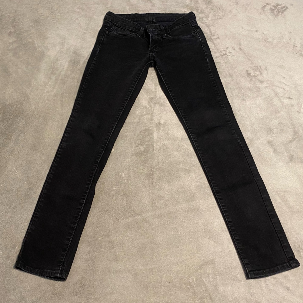 Levi's Black, Low Rise, Straight Leg Jeans for Women